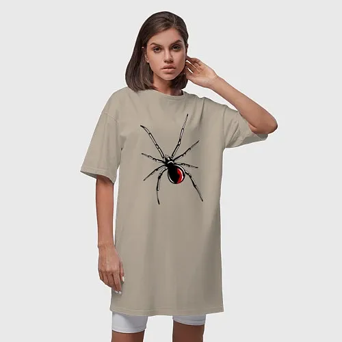 Женские длинные футболки с насекомыми