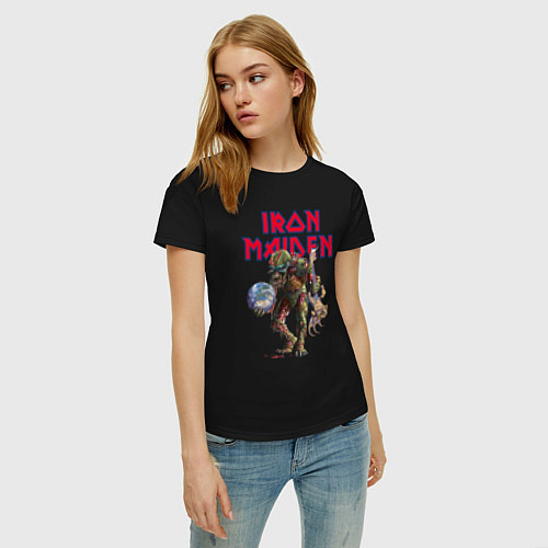 Женские хлопковые футболки Iron Maiden