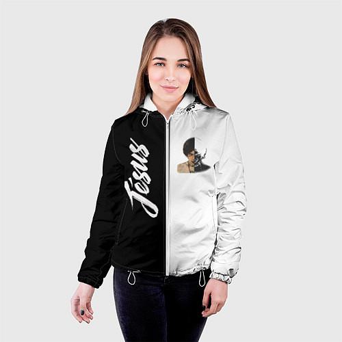 Женские куртки с капюшоном ДЖИЗУС