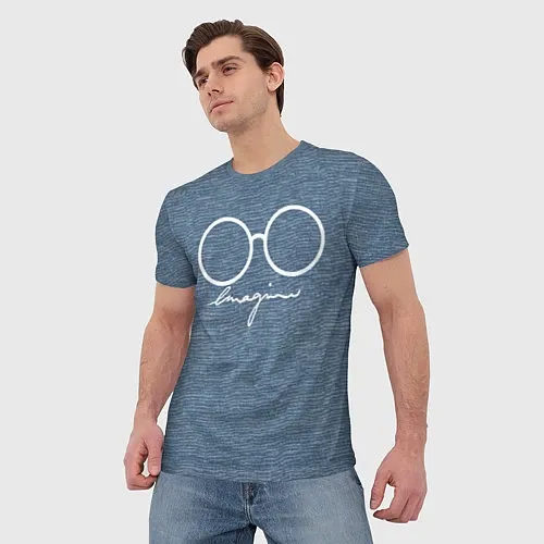 Мужские 3D-футболки Джон Леннон