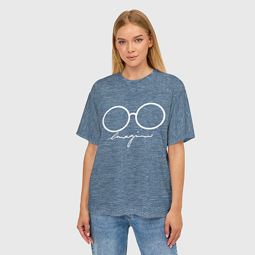 Женские 3D-футболки Джон Леннон