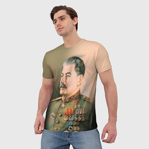 Мужские 3D-футболки Иосиф Сталин