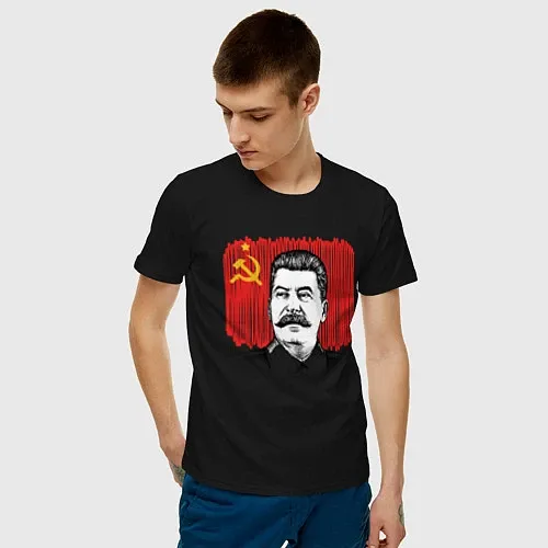 Мужские Футболки хлопковые Иосиф Сталин