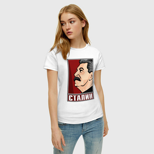 Женские хлопковые футболки Иосиф Сталин