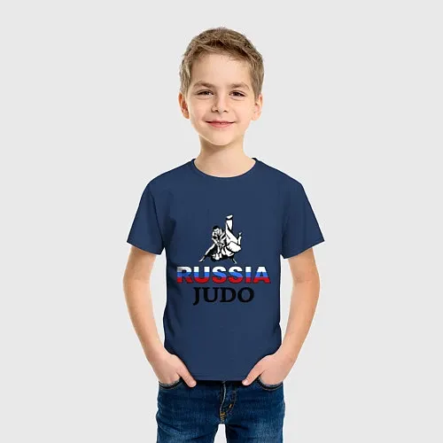 Детские хлопковые футболки для дзюдо