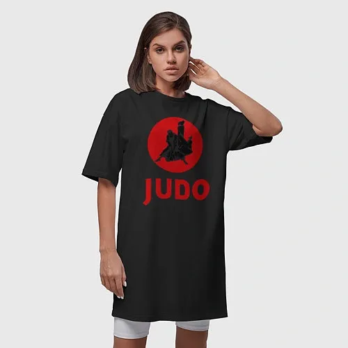 Женские длинные футболки для дзюдо