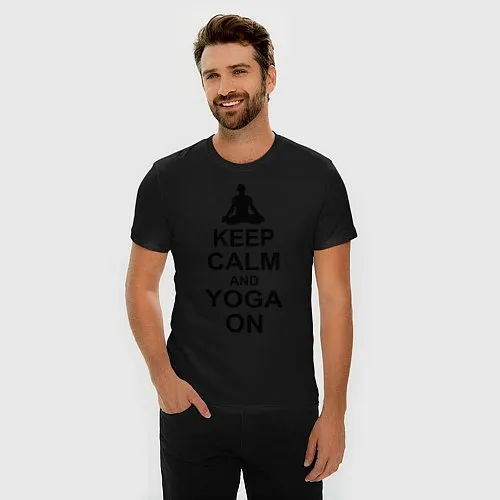 Мужские приталенные футболки Keep Calm