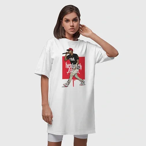 Женские длинные футболки Kendrick Lamar