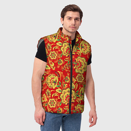 Мужские жилетки с хохломой