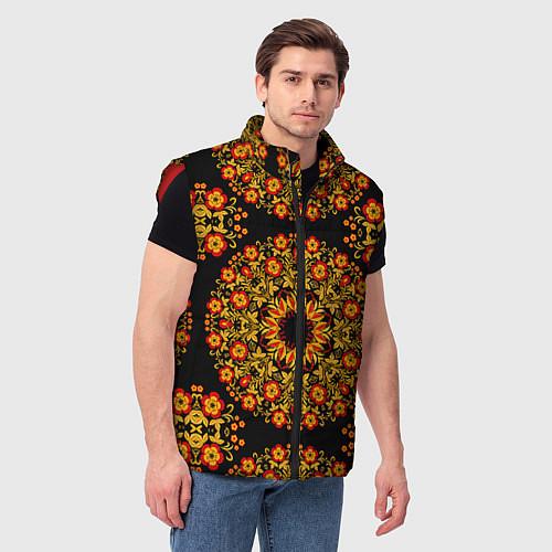 Мужские жилетки с хохломой