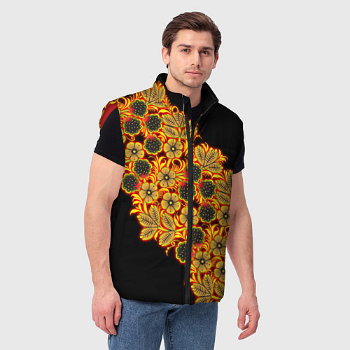 Мужские жилетки с хохломой