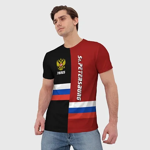 Мужские 3D-футболки Ленинградской области