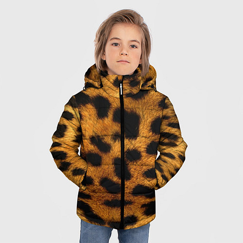 Детские зимние куртки с леопардами