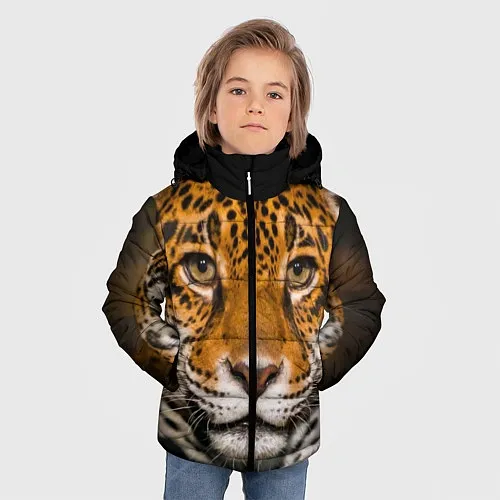 Детские куртки с капюшоном с леопардами