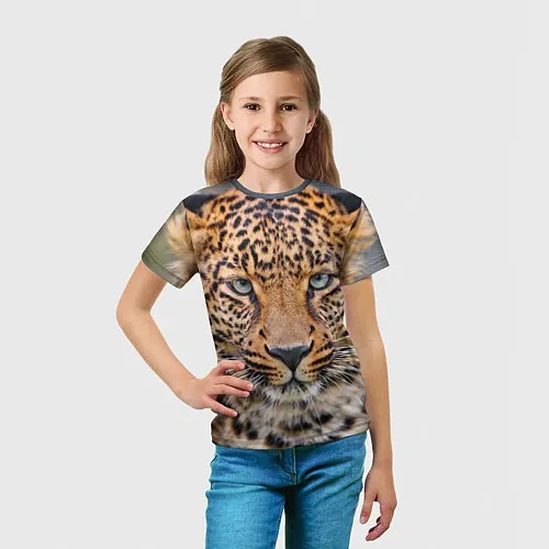 Детские 3D-футболки с леопардами