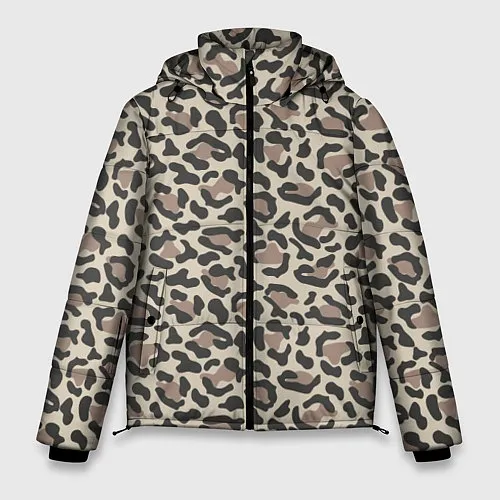 Мужские куртки с капюшоном с леопардами