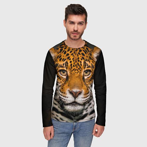 Мужские футболки с рукавом с леопардами