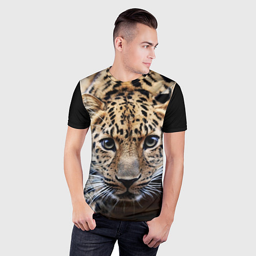 Мужские 3D-футболки с леопардами