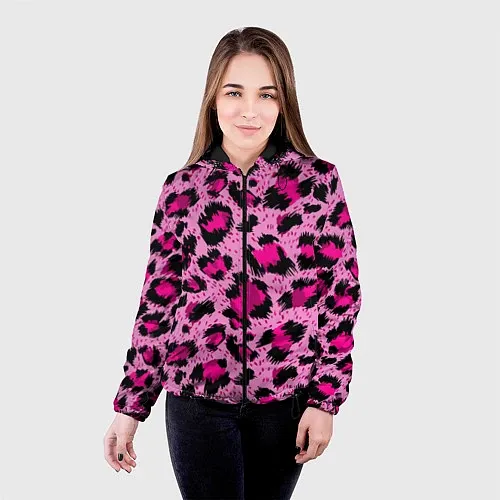 Женские демисезонные куртки с леопардами