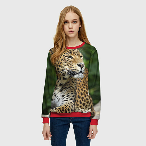 Женские Свитшоты полноцветные с леопардами