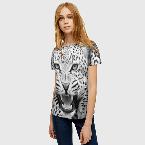 Женские футболки с леопардами
