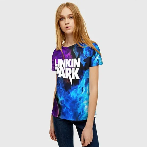 Женские 3D-футболки Linkin Park