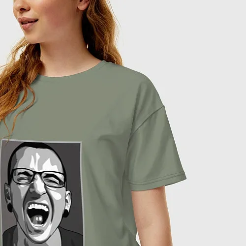 Женские футболки оверсайз Linkin Park