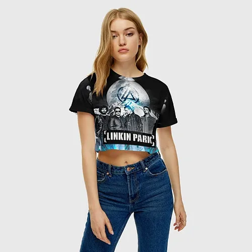 Женские укороченные футболки Linkin Park