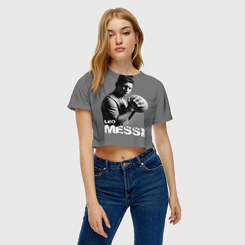 Женские укороченные футболки Лионель Месси