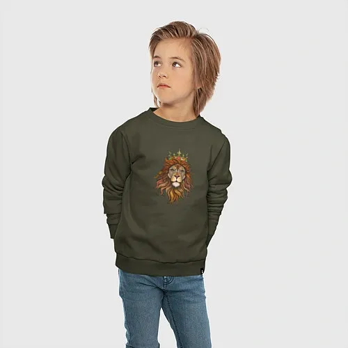 Детские хлопковые свитшоты со львами