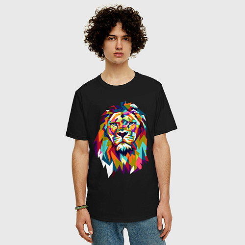 Мужские хлопковые футболки со львами