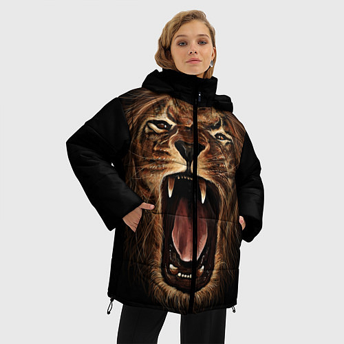 Женские куртки с капюшоном со львами