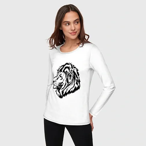 Женские футболки с рукавом со львами