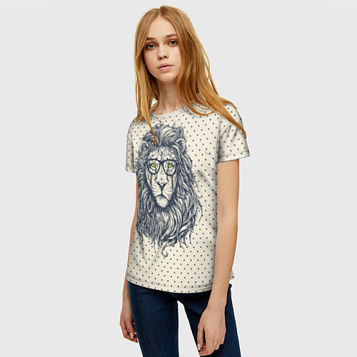 Женские 3D-футболки со львами