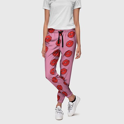 Женские брюки с губами