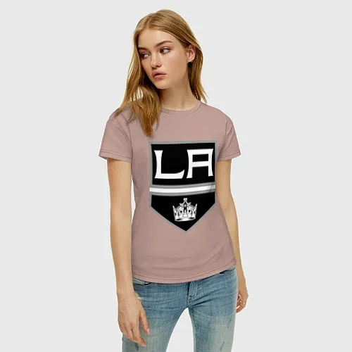 Женские хлопковые футболки Лос-Анджелес Кингз