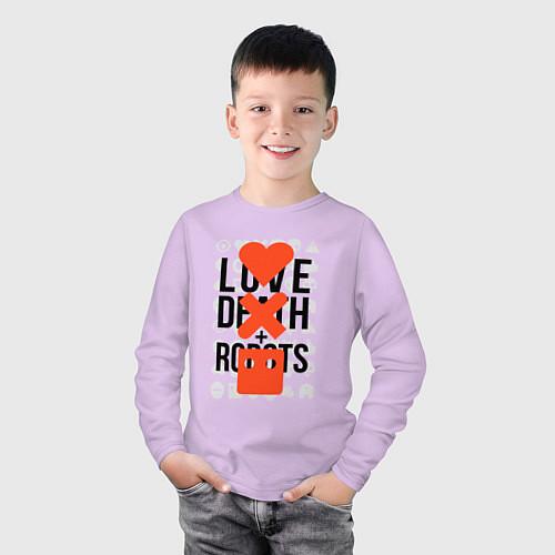 Детские футболки с рукавом Любовь смерть и роботы