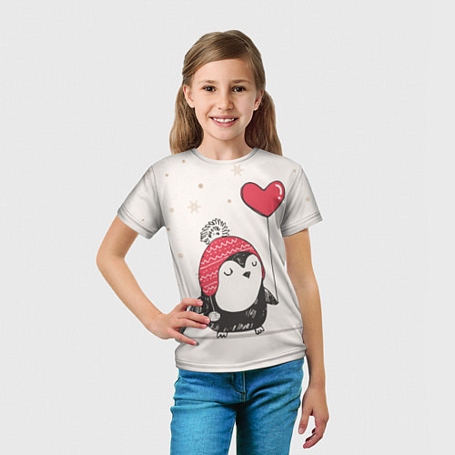 Парные детские 3d-футболки для влюбленных