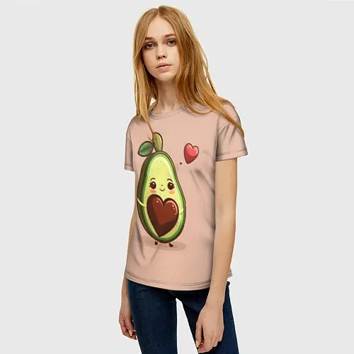 Парные женские 3d-футболки для влюбленных