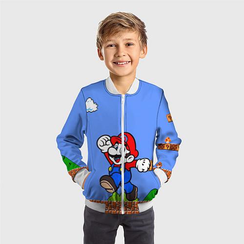 Детские куртки-бомберы Mario Bros
