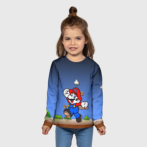 Детские 3D-лонгсливы Mario Bros