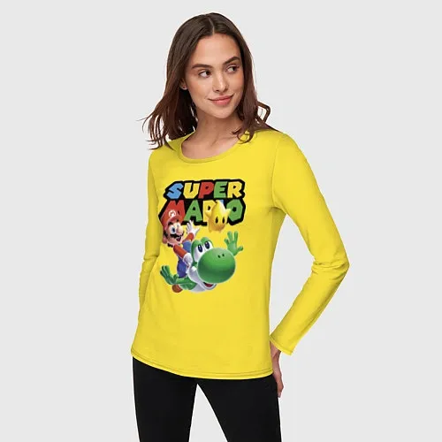 Женские футболки с рукавом Mario Bros