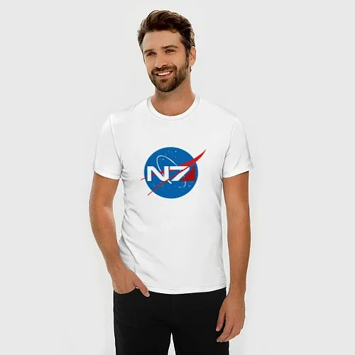 Мужские приталенные футболки Mass Effect
