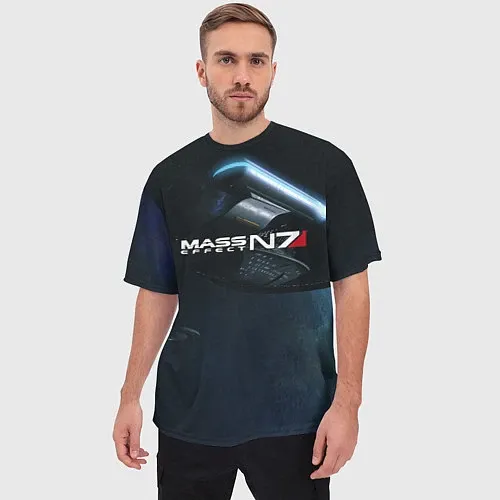 Мужские футболки оверсайз Mass Effect