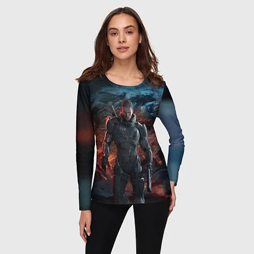 Женские футболки с рукавом Mass Effect
