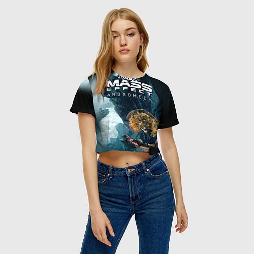 Женские укороченные футболки Mass Effect