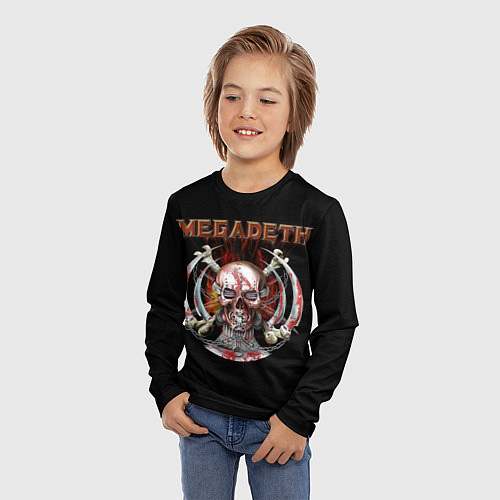 Детские 3D-лонгсливы Megadeth
