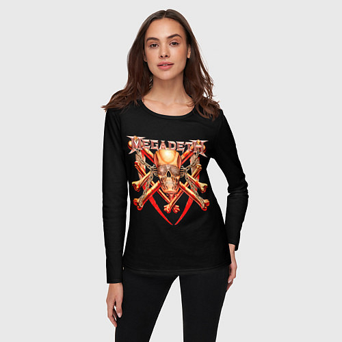 Женские футболки с рукавом Megadeth