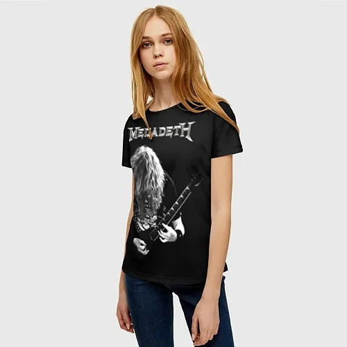 Женские 3D-футболки Megadeth