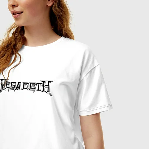 Женские хлопковые футболки Megadeth